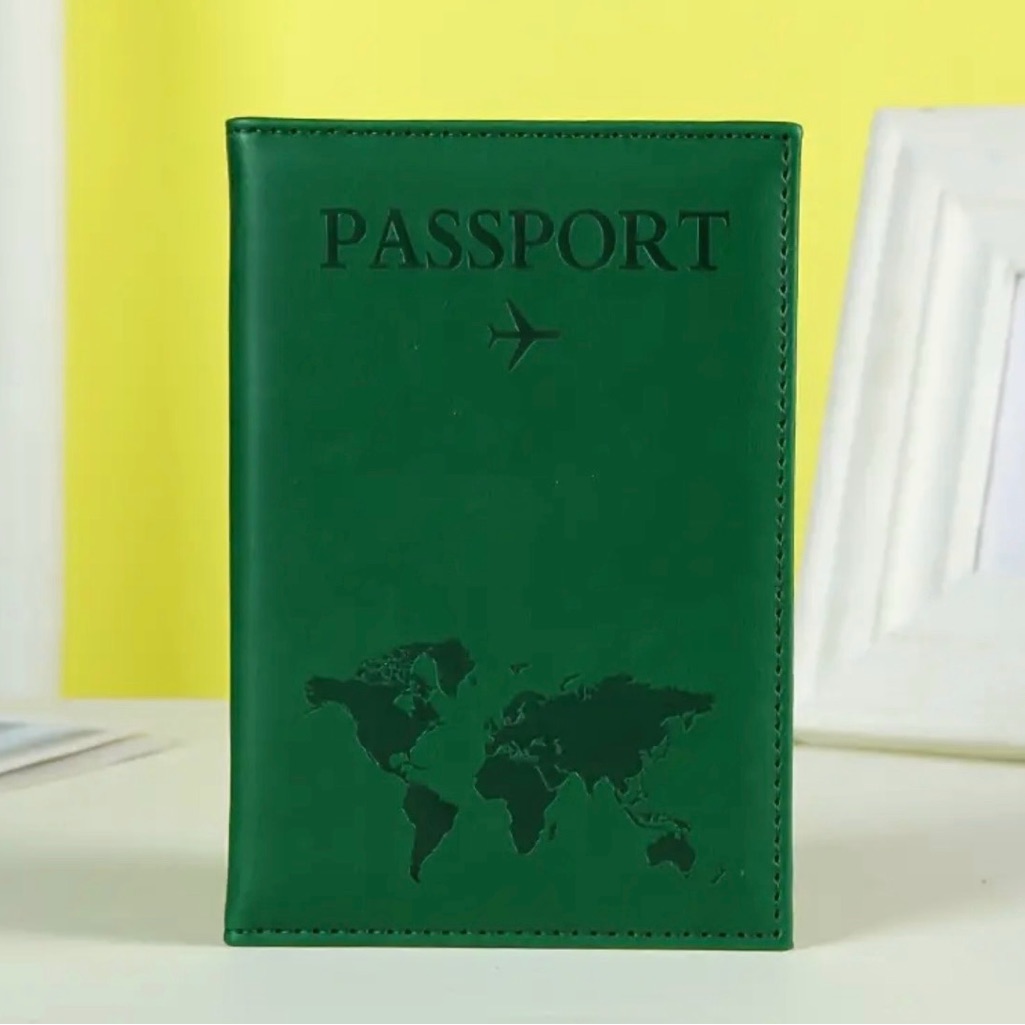 Passport Cover Green New Holder Travel